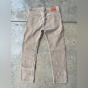 Levi’s Corduroy Pants Tan Brown Vintage Men’s Straight Leg Red Tab